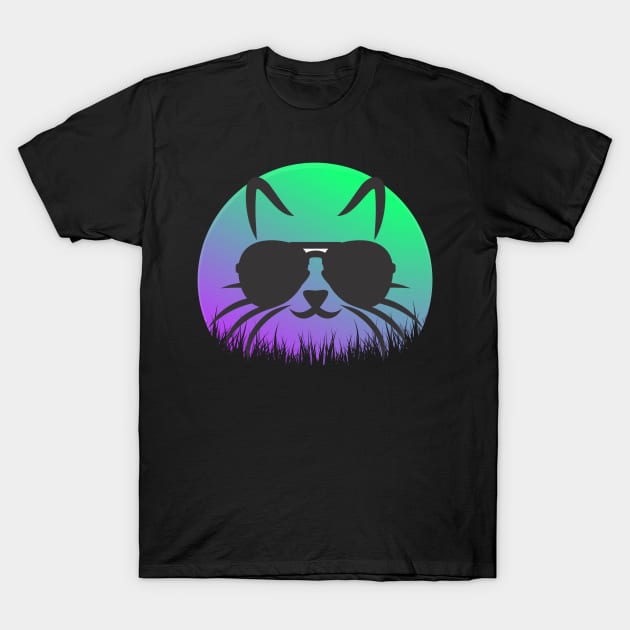 Cool Cat In Shades T-Shirt by RockReflections